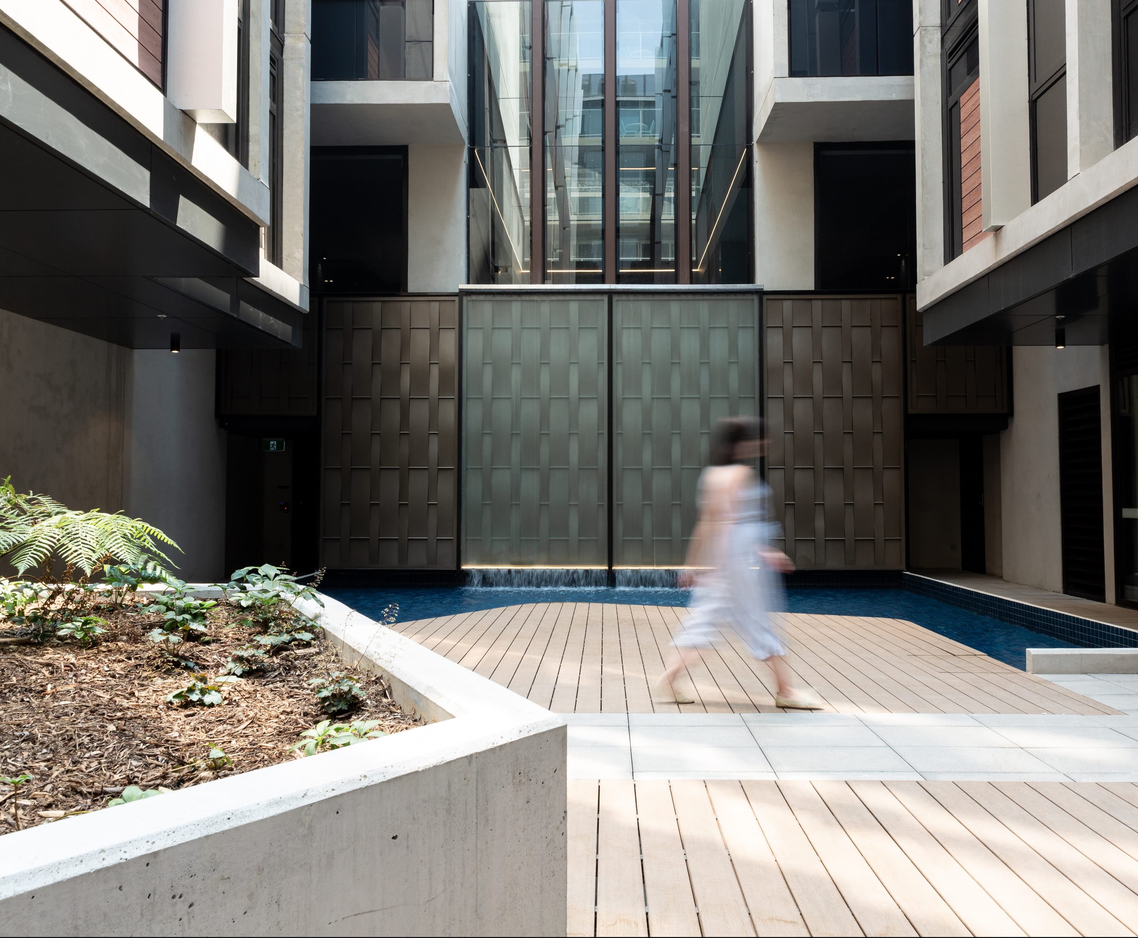 Midnight Hotel Braddon, Atrium Water Feature Wall